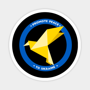 Ukraine Support No War Promote Peace bird Magnet